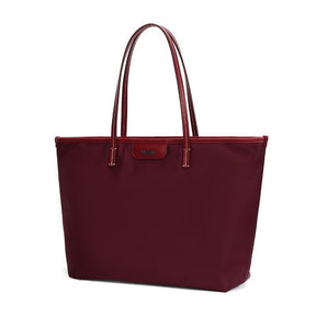 Bolsa Shopper Nylon Vermelho Ruby Alça De Ombro -