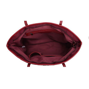 Bolsa Shopper Nylon Vermelho Ruby Alça De Ombro -