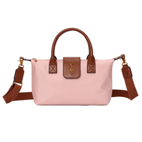 Bolsa Shopper Pequena Nylon Preta Camuflada  Alça Transversal Removível -