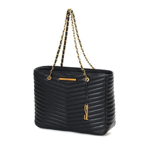 Bolsa Shopper Preta Matelassê Alça De Ombro -