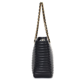 Bolsa Shopper Preta Matelassê Alça De Ombro -
