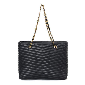 Bolsa Shopper Preta Matelassê Alça De Ombro -