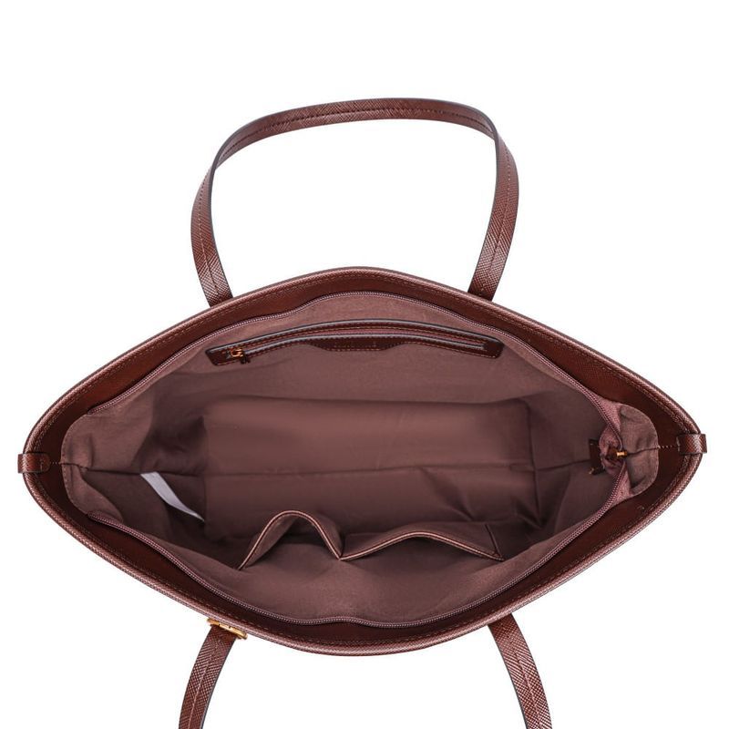 Bolsa Shopper Risco Cubos Marro Alça De Ombro -