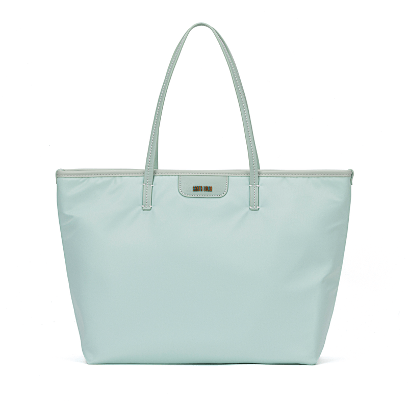 Bolsa Shopper Universitária Grande De Nylon Verde -