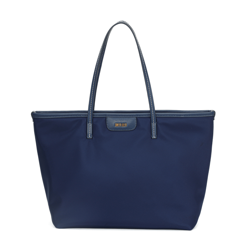 Bolsa Shopper Universitária Grande De Nylon Verde -