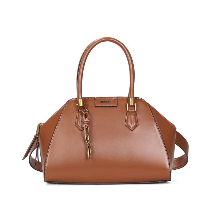 Bolsa Soft Marrom Safari Alça Dupla -