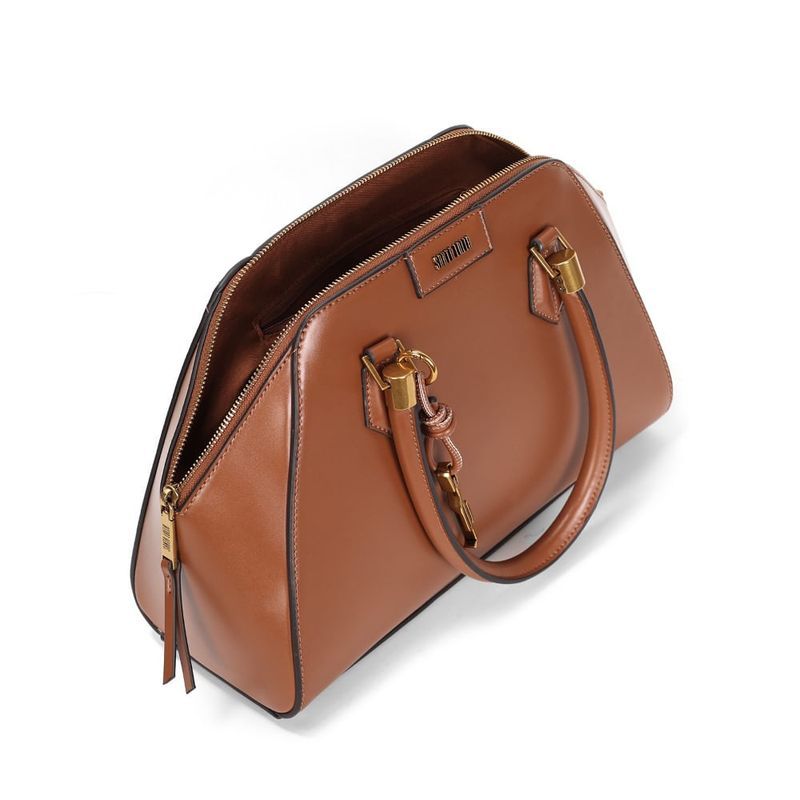 Bolsa Soft Marrom Safari Alça Dupla -