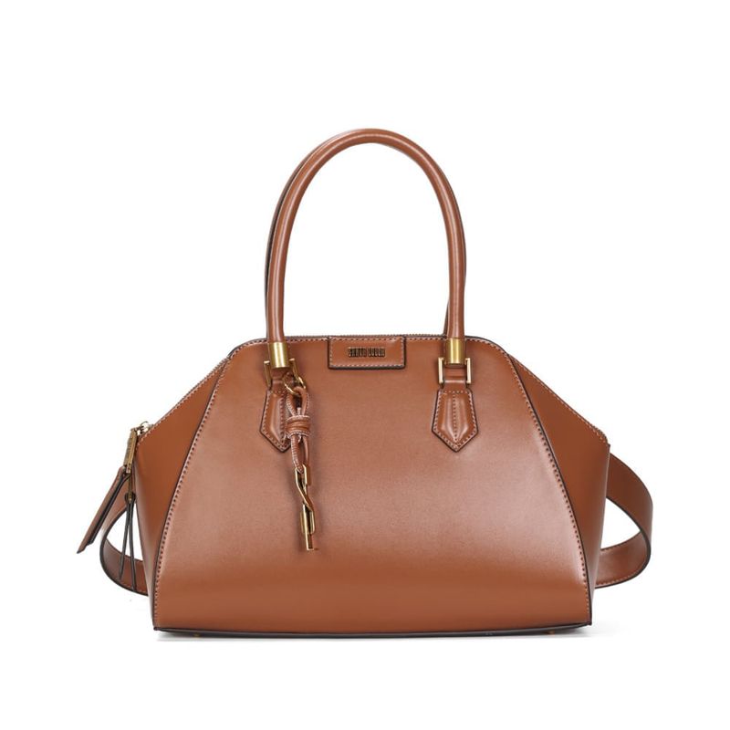 Bolsa Soft Marrom Safari Alça Dupla -