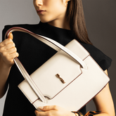 Bolsa Soft Off White Alça Dupla -
