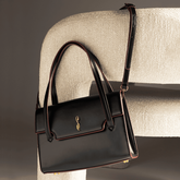 Bolsa Soft Preta Alça Dupla -