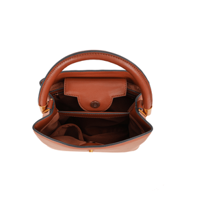 Bolsa Tote Camurça Marrom Duas Alças -