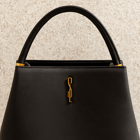 Bolsa Tote Camurça Marrom Duas Alças -