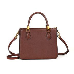 Bolsa Tote Risco Marrom Duas Alças -