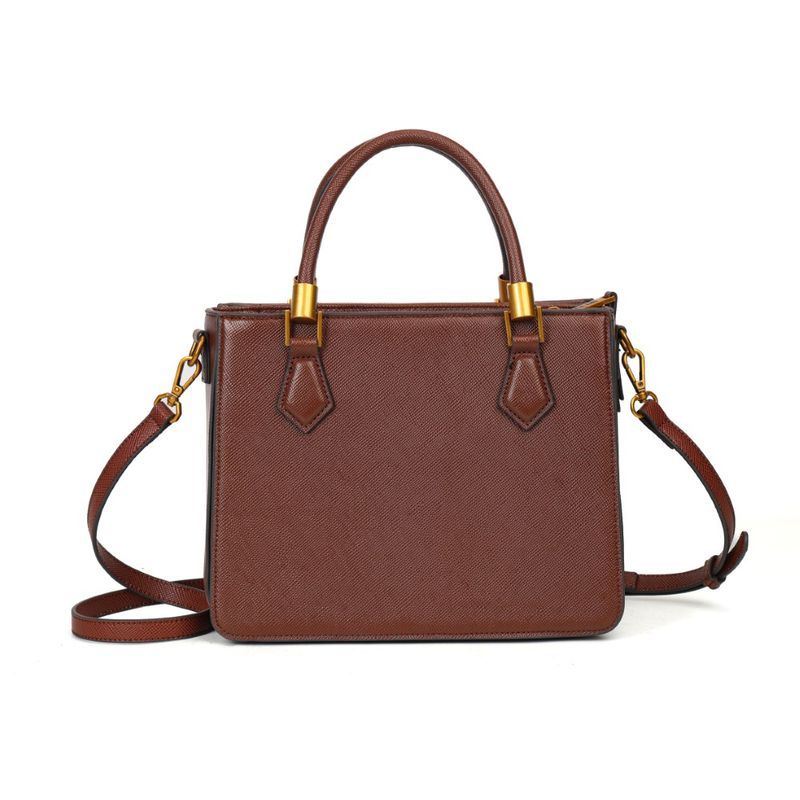 Bolsa Tote Risco Marrom Duas Alças -