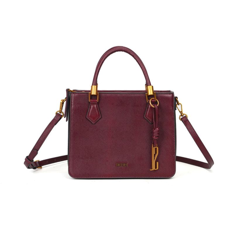 Bolsa Tote Risco Marrom Duas Alças -