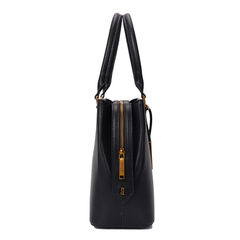 Bolsa Tote Risco Preta Duas Alças -
