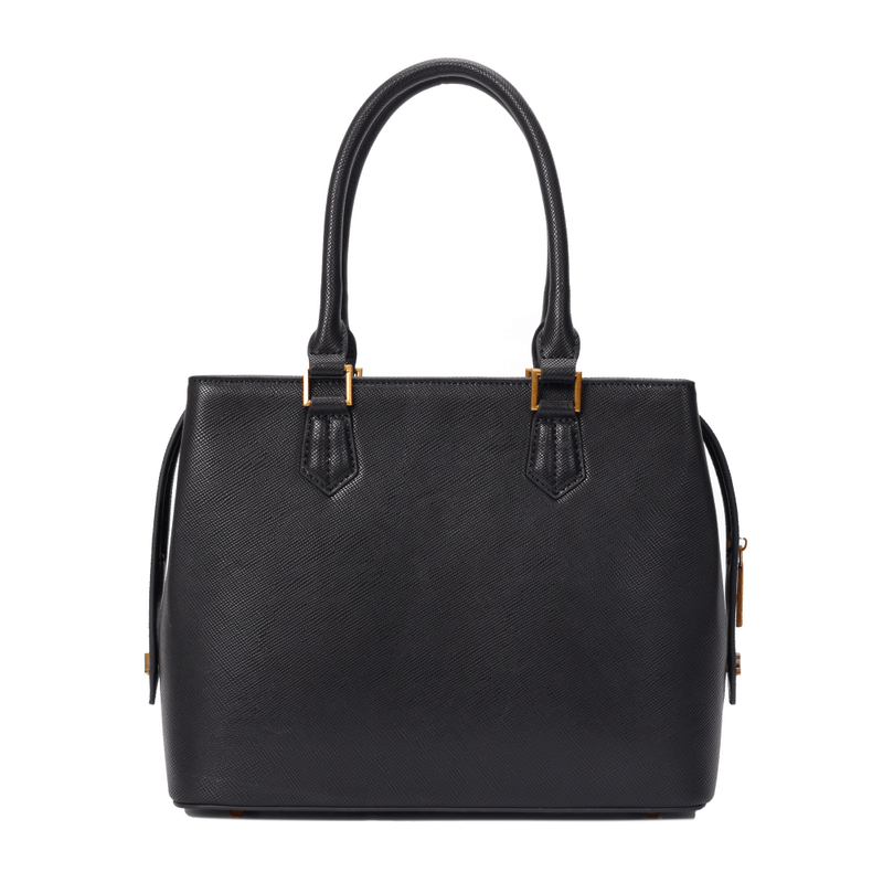 Bolsa Tote Risco Preta Duas Alças -