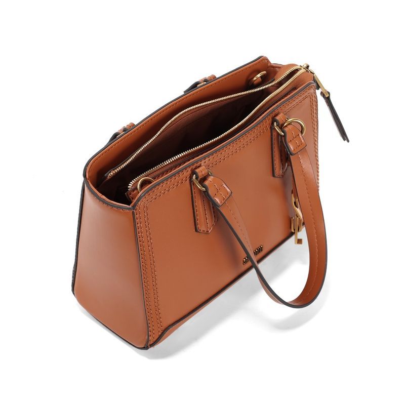 Bolsa Tote Soft Marrom Duas Alças -