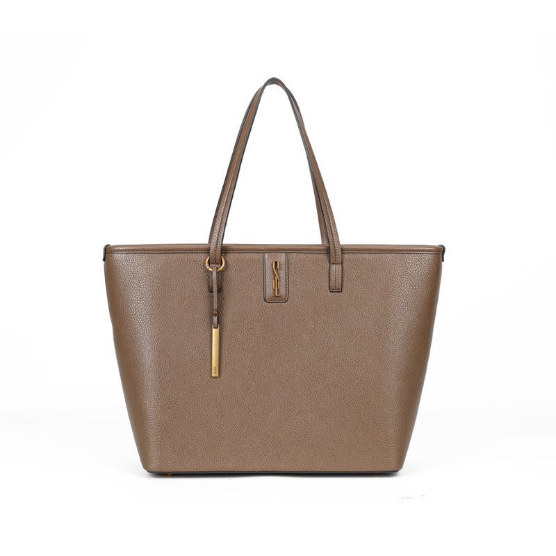 Bolsa shopper grande floater marrom taupe -