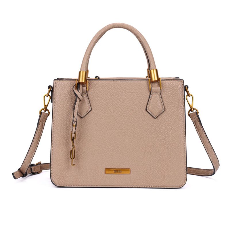 Bolsa tote floater preta pespontos -