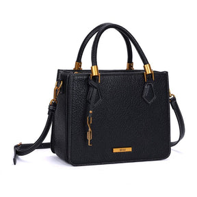 Bolsa tote floater preta pespontos -