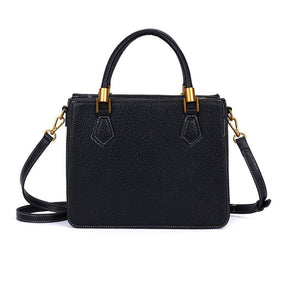 Bolsa tote floater preta pespontos -