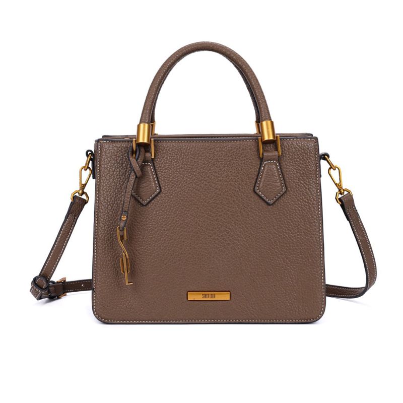 Bolsa tote floater preta pespontos -