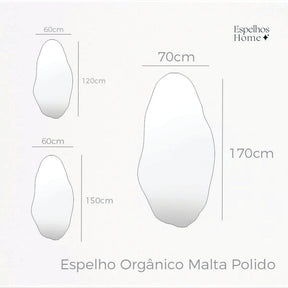 Espelho Orgânico Malta Polido