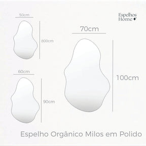 Espelho Orgânico Milos Polido