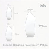 Espelho Orgânico Palawan Polido