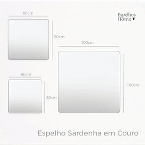 Espelho Sardenha em Couro