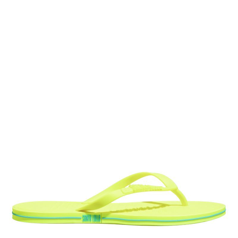 Flip Flop Borracha Amarelo Lime Fluor -