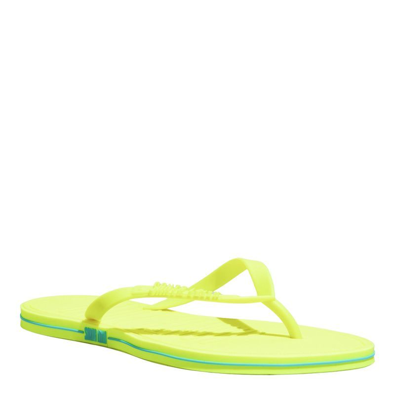 Flip Flop Borracha Amarelo Lime Fluor -