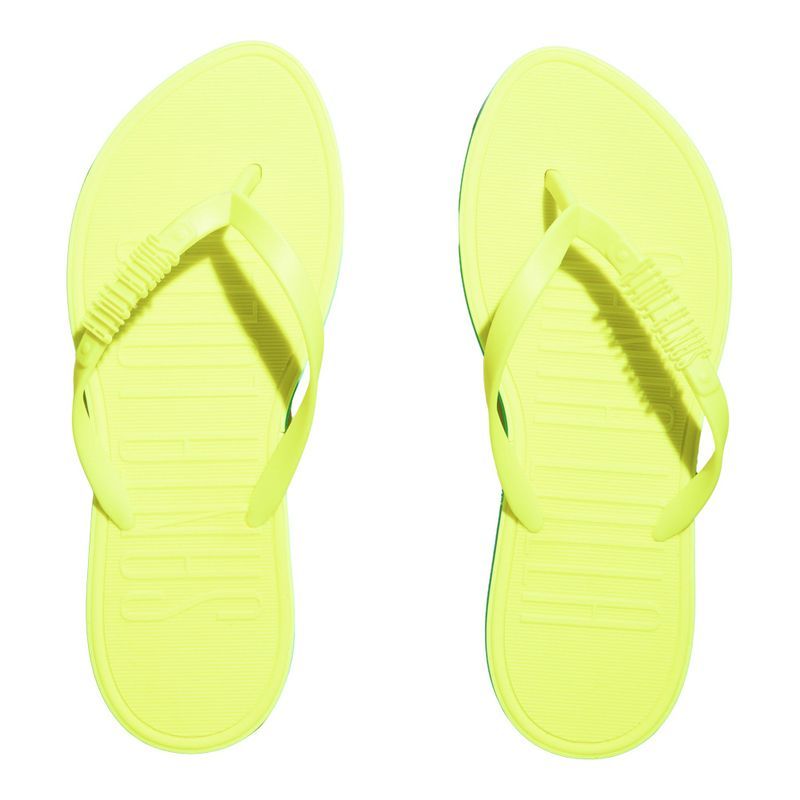 Flip Flop Borracha Amarelo Lime Fluor -