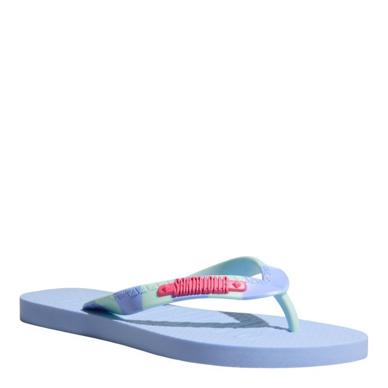 Flip Flop Borracha Azul Bebe -