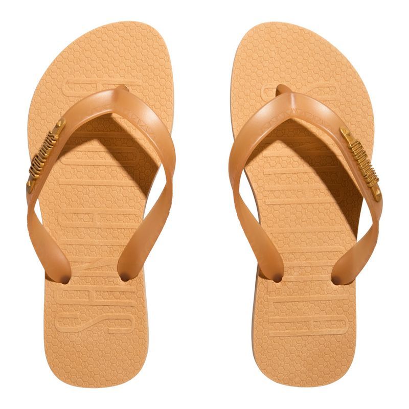Flip Flop Borracha Bege Egido -