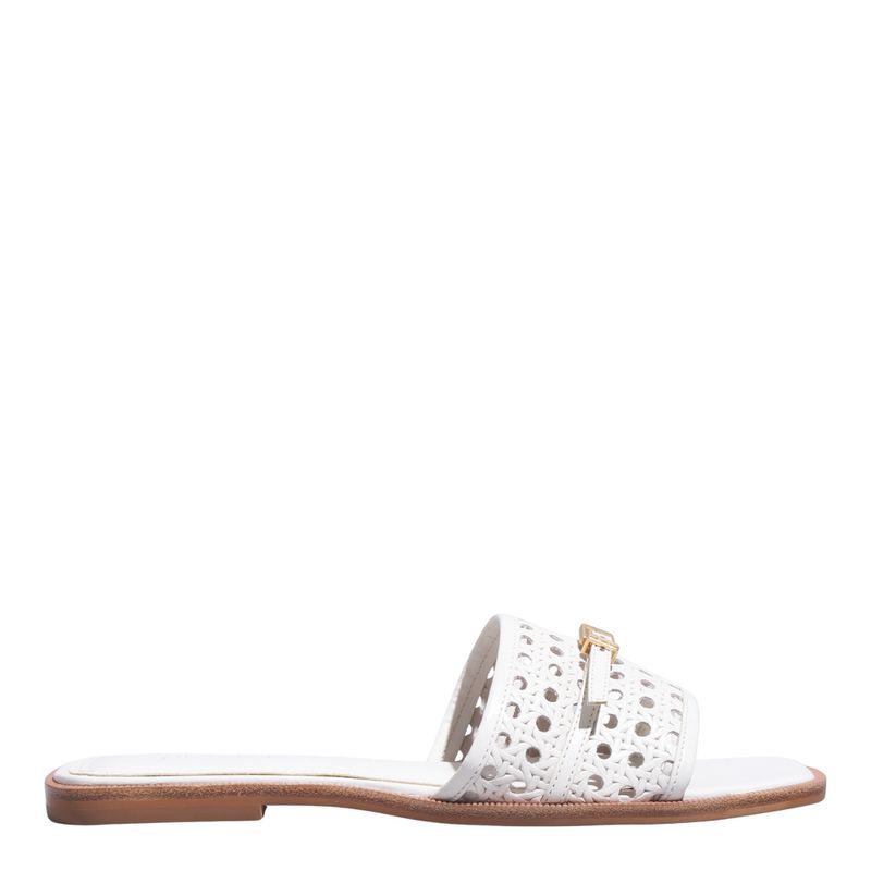 Rasteira Couro Trisse New Marfim -