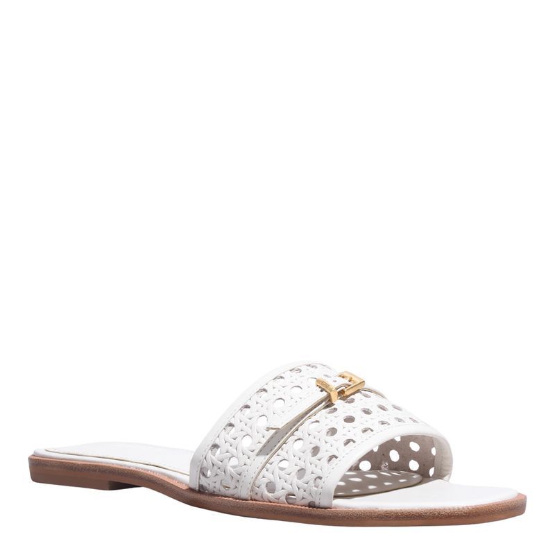Rasteira Couro Trisse New Marfim -