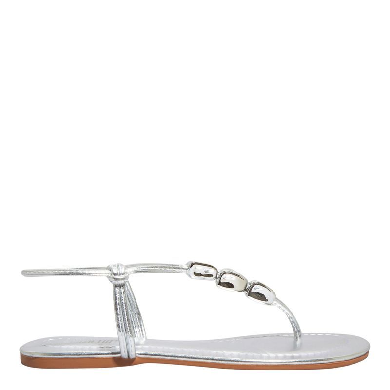 Rasteira Metallic Ultra Prata -