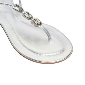 Rasteira Metallic Ultra Prata -