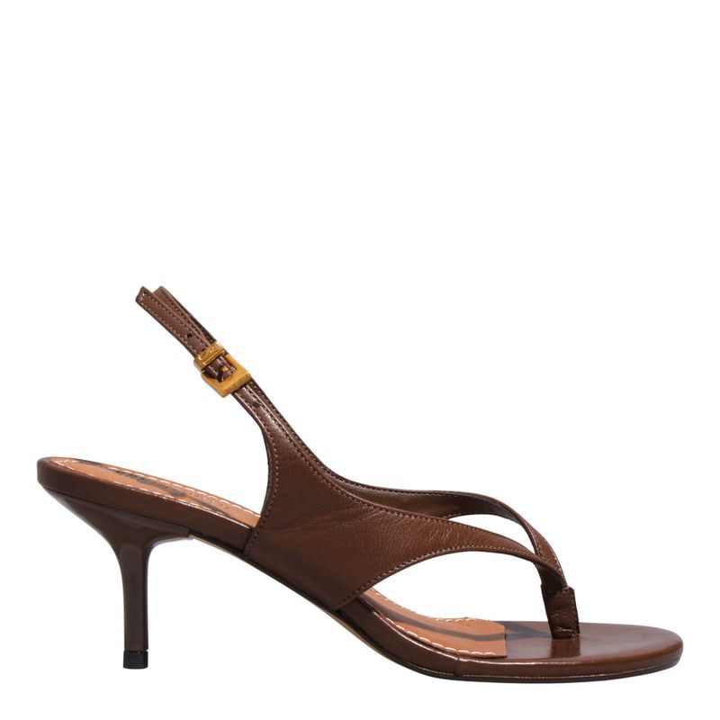 Sandália Couro Pelica Soft Conhaque -