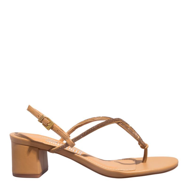 Sandália Napa Soft Palha -