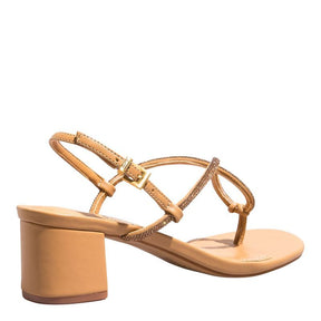 Sandália Napa Soft Palha -