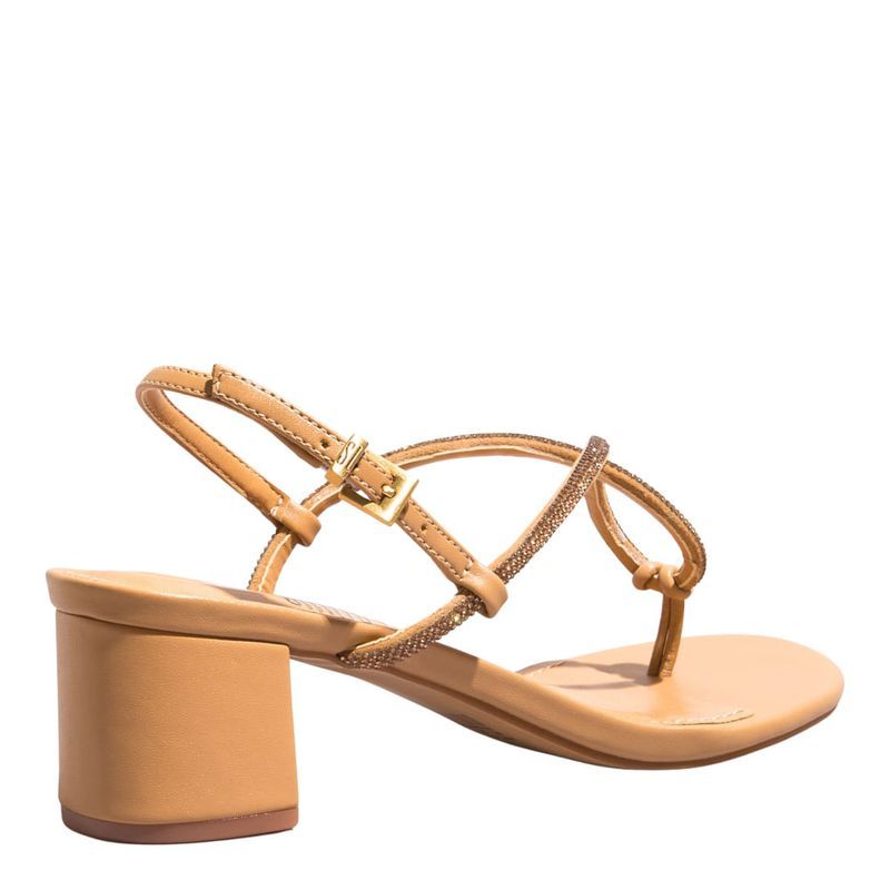Sandália Napa Soft Palha -