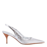 Scarpin Couro Metallic Balla Prata -