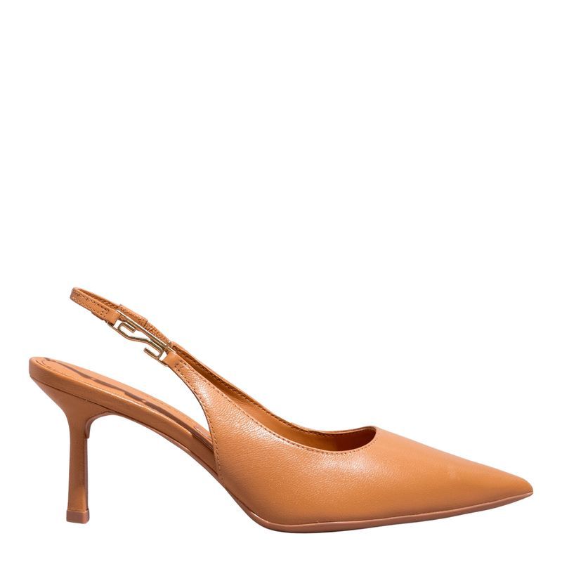 Scarpin Couro Pelica Soft Doce De Leite -